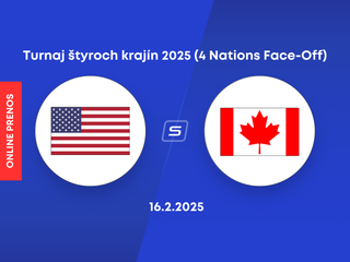 USA vs Kanada: ONLINE prenos zo zápasu Turnaja štyroch krajín 2025 (4 Nations Face-Off)