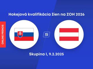 Slovensko - Rakúsko: ONLINE prenos zo zápasu hokejovej kvalifikácie žien na ZOH 2026.