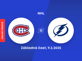 Montreal Canadiens - Tampa Bay Lightning: ONLINE prenos zo zápasu NHL.