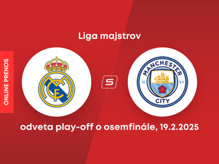 Real Madrid - Manchester City: ONLINE prenos zo zápasu play-off Ligy majstrov. 