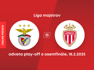 Benfica Lisabon - AS Monaco: ONLINE prenos z odvetného zápasu play-off o osemfinále Ligy majstrov. 