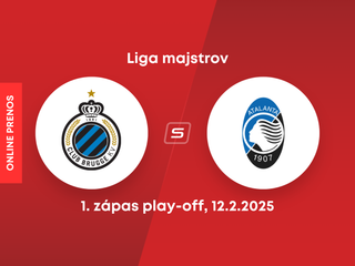 Club Bruggy - Atalanta Bergamo: ONLINE prenos zo zápasu play-off Ligy majstrov. 