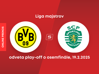 Borussia Dortmund - Sporting Lisabon: ONLINE prenos zo zápasu play-off Ligy majstrov. 