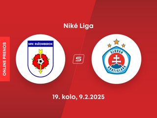 MFK Ružomberok - ŠK Slovan Bratislava: ONLINE prenos zo zápasu 19. kola Niké ligy.