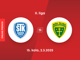 FC ŠTK 1914 Šamorín - MŠK Žilina B: ONLINE prenos zo zápasu 15. kola II. ligy.