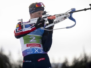 KK87 Lenzerheide - Na snímke Nór Tarjei Bö strieľa počas štafety mužov na 4x7,5 km na MS v biatlone vo švajčiarskom Lenzerheide 22. februára 2025. FOTO TASR/AP
Tarjei Boe of Norway shoots during the men's relay race at the IBU Biathlon World Championships,  in Lenzerheide, Switzerland, Saturday, Feb. 22, 2025. (Gian Ehrenzeller/Keystone via AP)

- šport
- biatlon
- štafeta 
- Švajčiarsko
- Lenzerheide
- MS
- Majstrovstvá 
- sveta 
- muži