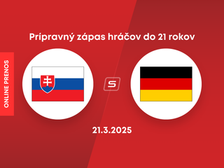 Slovensko U21 - Nemecko U21: ONLINE prenos z prípravného zápasu hráčov do 21 rokov.