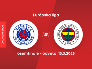 Glasgow Rangers - Fenerbahce Istanbul: ONLINE prenos z odvetného zápasu osemfinále Európskej ligy.