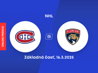 Montreal Canadiens - Florida Panthers: ONLINE prenos zo zápasu základnej časti NHL.