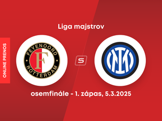 Feyenoord Rotterdam - Inter Miláno: ONLINE prenos zo zápasu osemfinále Ligy majstrov. 