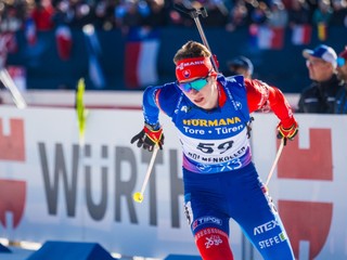 Jakub Borguľa počas stíhacích pretekov v stredisku Holmenkollen 2025.