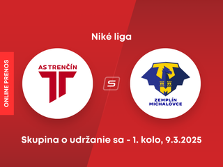 AS Trenčín - MFK Zemplín Michalovce: ONLINE prenos zo zápasu 1. kola skupiny o udržanie sa v Niké lige.