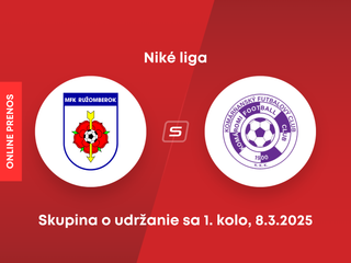 MFK Ružomberok - KFC Komárno: ONLINE prenos zo zápasu 1. kola skupiny o udržanie sa v Niké lige.