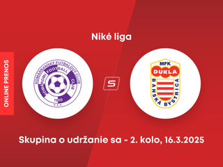 KFC Komárno - MFK Dukla Banská Bystrica: ONLINE prenos zo zápasu 2. kola skupiny o udržanie sa v Niké lige.