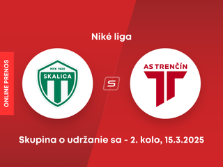 MFK Skalica - AS Trenčín: ONLINE prenos zo zápasu 2. kola skupiny o udržanie sa v Niké lige.