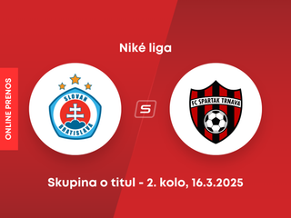 ŠK Slovan Bratislava - FC Spartak Trnava: ONLINE prenos zo zápasu 2. kola skupiny o titul Niké ligy.