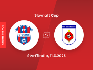 FC ViOn Zlaté Moravce-Vráble - MFK Ružomberok: ONLINE prenos zo štvrťfinále Slovnaft Cupu.