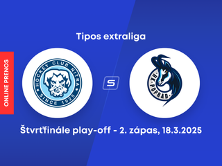 HK Nitra - HK Poprad: ONLINE prenos z 2. zápasu štvrťfinále play-off Tipos extraligy.