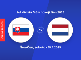 Slovensko - Holandsko: ONLINE zo zápasu turnaja 1-A divízie MS v hokeji žien 2025.