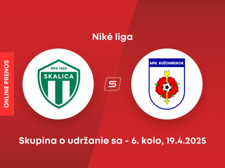 MFK Skalica - MFK Ružomberok: ONLINE prenos zo zápasu 6. kola skupiny o udržanie sa v Niké lige.