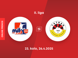 MŠK Považská Bystrica - MFK Tatran Liptovský Mikuláš: ONLINE prenos zo zápasu 23. kola II. ligy.