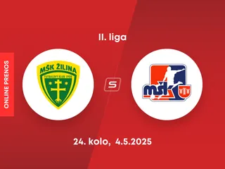MŠK Žilina B - MŠK Považská Bystrica: ONLINE prenos zo zápasu 24. kola II. ligy.