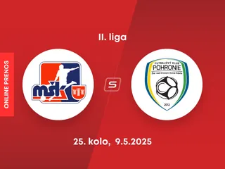 MŠK Považská Bystrica - FK Pohronie: ONLINE prenos zo zápasu 25. kola II. ligy.
