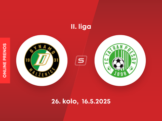 OFK Malženice - FC Tatran Prešov: ONLINE prenos zo zápasu 26. kola II. ligy.