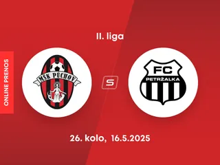MŠK Púchov - FC Petržalka: ONLINE prenos zo zápasu 26. kola II. ligy.