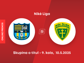 FC Košice - MŠK Žilina: ONLINE prenos zo zápasu 9. kola skupiny o titul Niké ligy.