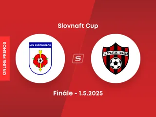 MFK Ružomberok - FC Spartak Trnava: ONLINE prenos z finále Slovnaft Cupu.