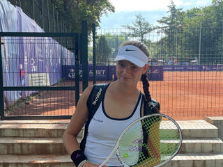 Česká tenistka Sarah Melany Fajmonová.