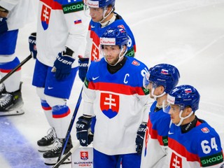 Kapitán slovenského výberu Matúš Sukeľ počas MS v hokeji 2025. 