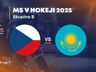 Česko - Kazachstan: ONLINE prenos zo zápasu na MS v hokeji 2025 vo Švédsku a Dánsku.