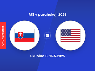 Slovensko - USA: ONLINE prenos zo zápasu skupiny B na MS v parahokeji 2025. 