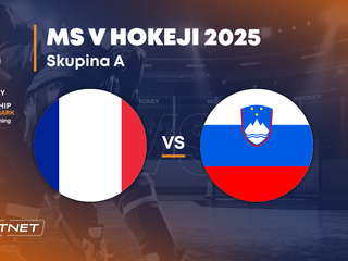 Francúzsko - Slovinsko: ONLINE prenos zo zápasu na MS v hokeji 2025 vo Švédsku a Dánsku.