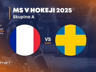 Francúzsko - Švédsko: ONLINE prenos zo zápasu na MS v hokeji 2025 vo Švédsku a Dánsku.
