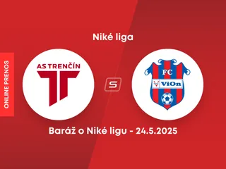 AS Trenčín - FC ViOn Zlaté Moravce: ONLINE prenos z odvety zápasu baráže o Niké ligu.
