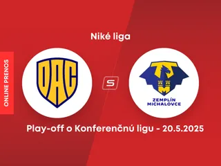 FC DAC Dunajská Streda - MFK Zemplín Michalovce: ONLINE prenos zo semifinále play-off o Konferenčnú ligu.