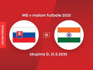 Slovensko vs. India: ONLINE prenos z MS v malom futbale 2025.