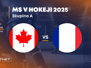 Kanada - Francúzsko: ONLINE prenos zo zápasu na MS v hokeji 2025 vo Švédsku a Dánsku.