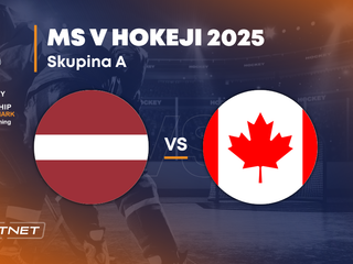 Lotyšsko - Kanada: ONLINE prenos zo zápasu na MS v hokeji 2025 vo Švédsku a Dánsku.