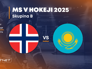 Nórsko - Kazachstan: ONLINE prenos zo zápasu na MS v hokeji 2025 vo Švédsku a Dánsku.