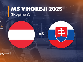 Slovensko - Rakúsko: ONLINE prenos zo zápasu na MS v hokeji 2025 vo Švédsku a Dánsku.