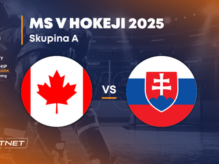 Slovensko - Kanada: ONLINE prenos zo zápasu na MS v hokeji 2025 vo Švédsku a Dánsku.