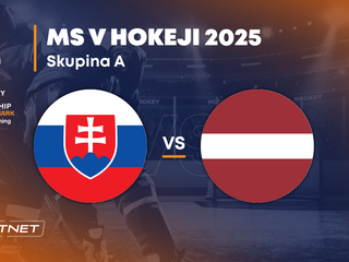 Slovensko - Lotyšsko: ONLINE prenos zo zápasu na MS v hokeji 2025 vo Švédsku a Dánsku.