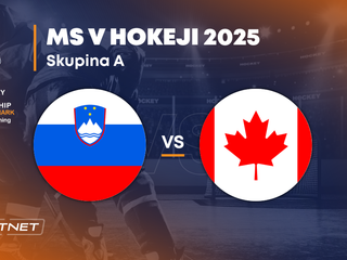 Slovinsko - Kanada: ONLINE prenos zo zápasu na MS v hokeji 2025 vo Švédsku a Dánsku.