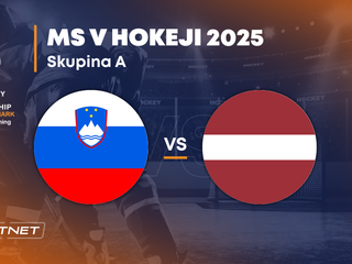 Slovinsko - Lotyšsko: ONLINE prenos zo zápasu na MS v hokeji 2025 vo Švédsku a Dánsku.
