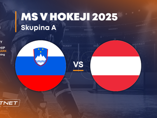 Slovinsko - Rakúsko: ONLINE prenos zo zápasu na MS v hokeji 2025 vo Švédsku a Dánsku.
