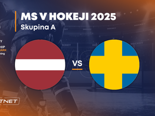 Lotyšsko - Švédsko: ONLINE prenos zo zápasu na MS v hokeji 2025 vo Švédsku a Dánsku.